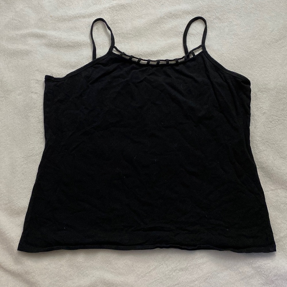Maurice’s Camisole Tank Top; black; size: 1 (XL)